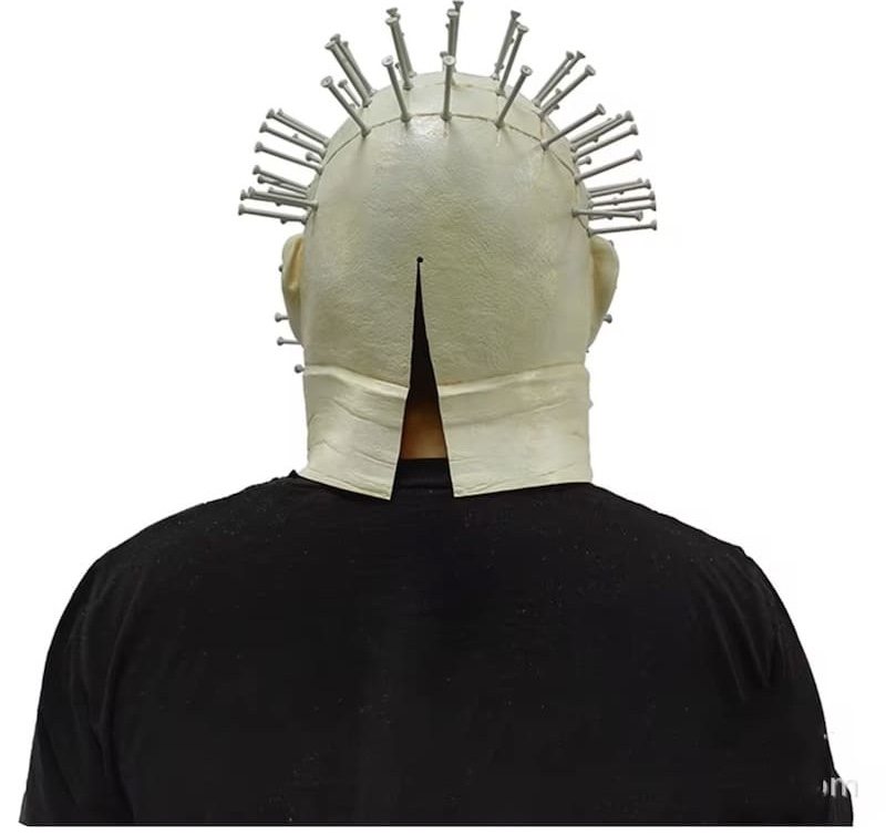 Pinhead horror hellraiser mask för ansiktssilikonlatex