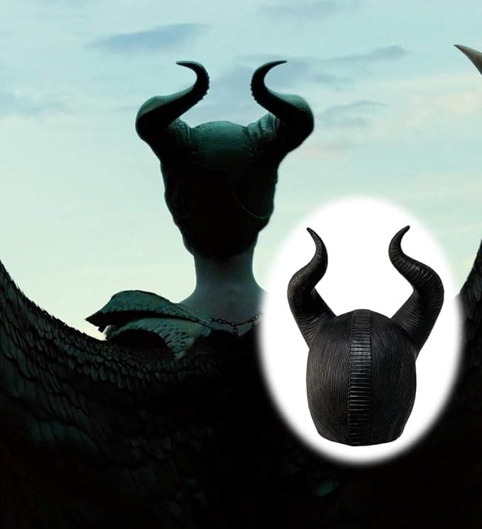 horn på huvudet, en mask för karnevalen i Maleficent