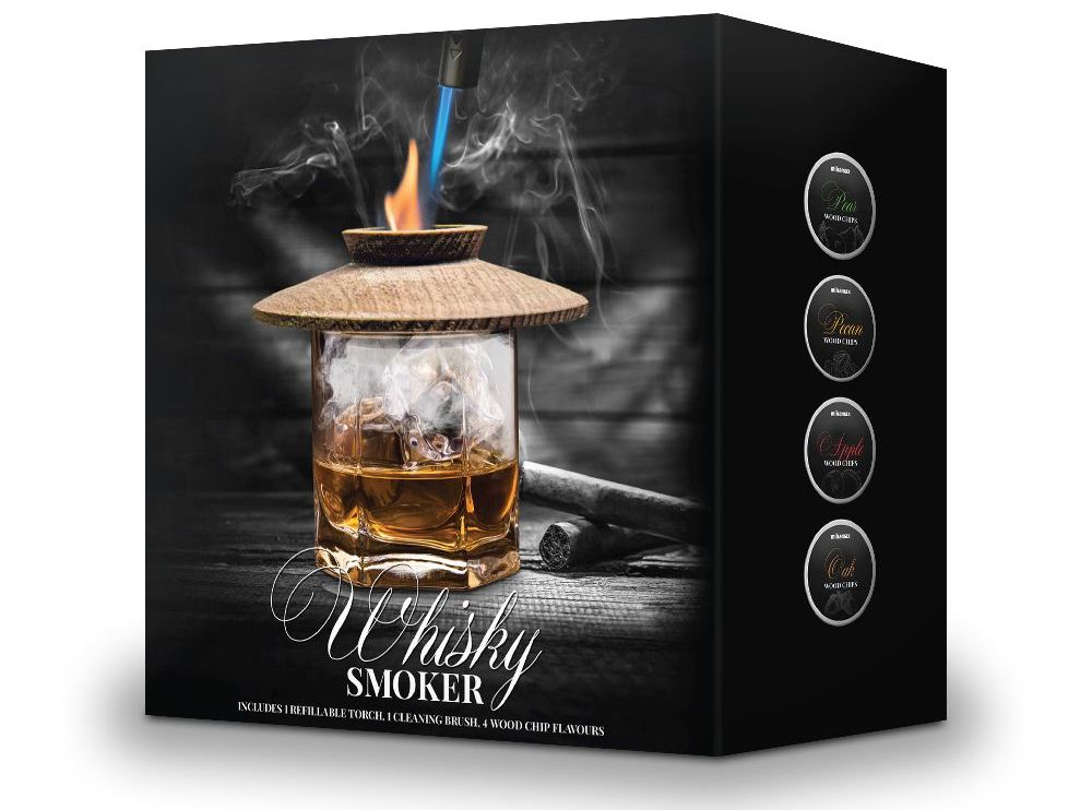 whiskyrökare bourbon kit för rökt whiskydryck