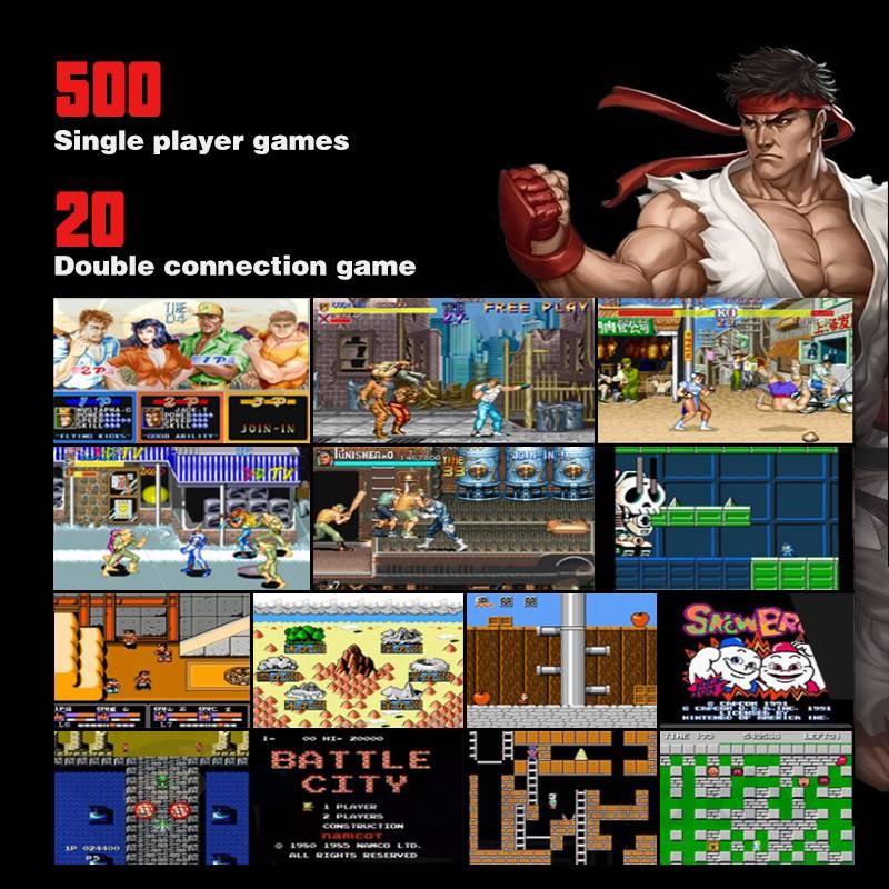 retro arcade street fighter-spel